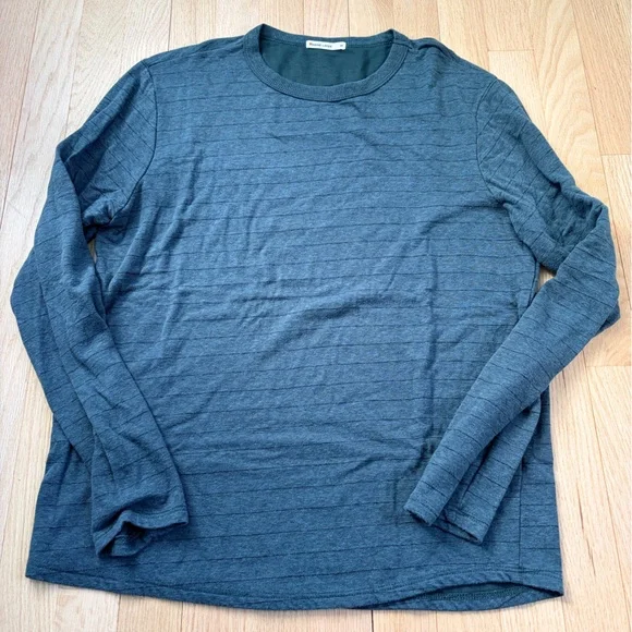 Marine Layer Long Sleeve Crew Neck Shirt Men’s Medium Blue Soft Knit - Picture 1 of 5